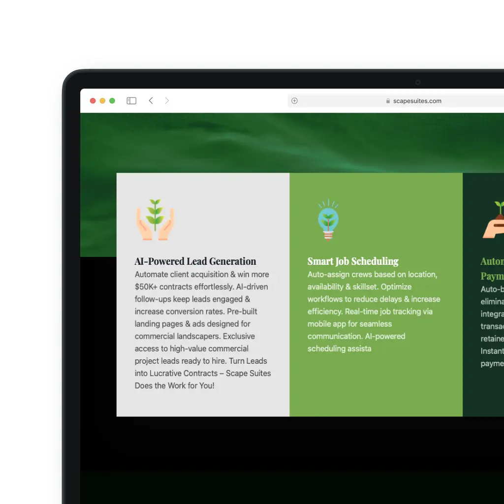 Scape Suite - Homepage Design - Gagan Sardaar